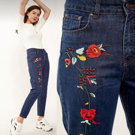 فروش شلوار جین زنانه گلدوزی